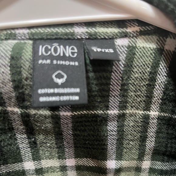 SIMONS plaid shirt sz XS - Picture 3 of 3